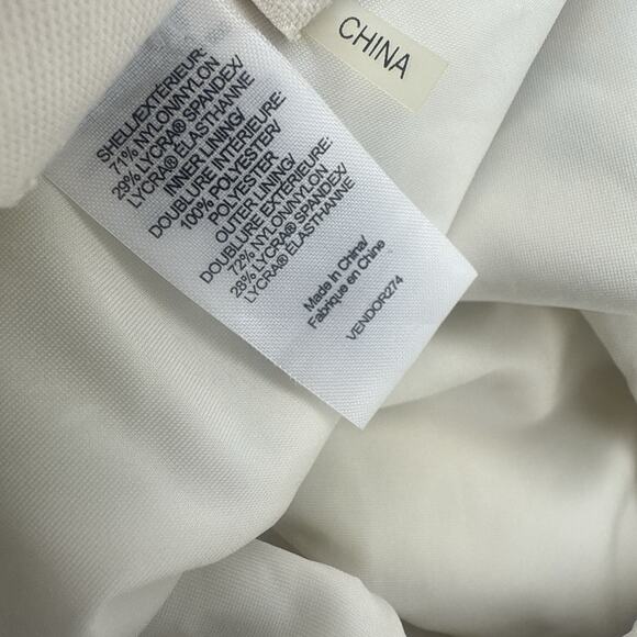 TORY BURCH Bandeau Strapless One Piece Swimsuit Blue Designer Resort Vacation M - Picture 9 of 10